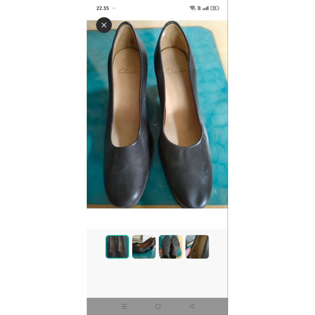 Sepatu Kulit Heels Clarks Made In Brazil