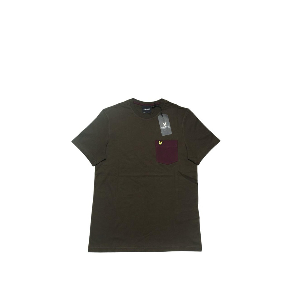 Lyle & Scott Contrast Pocket T-Shirt olive