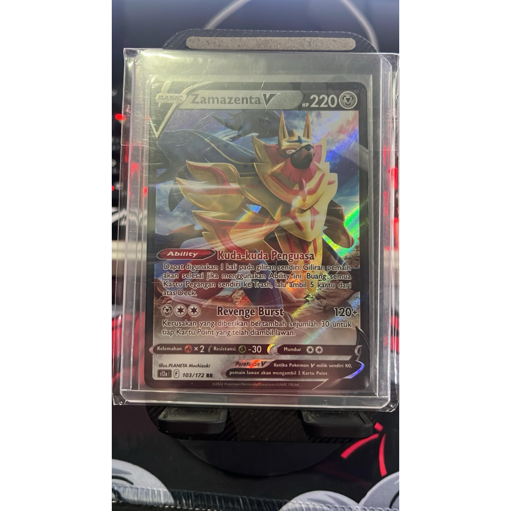 kartu pokemon bahasa Indonesia zamazenta v RR vstar semesta