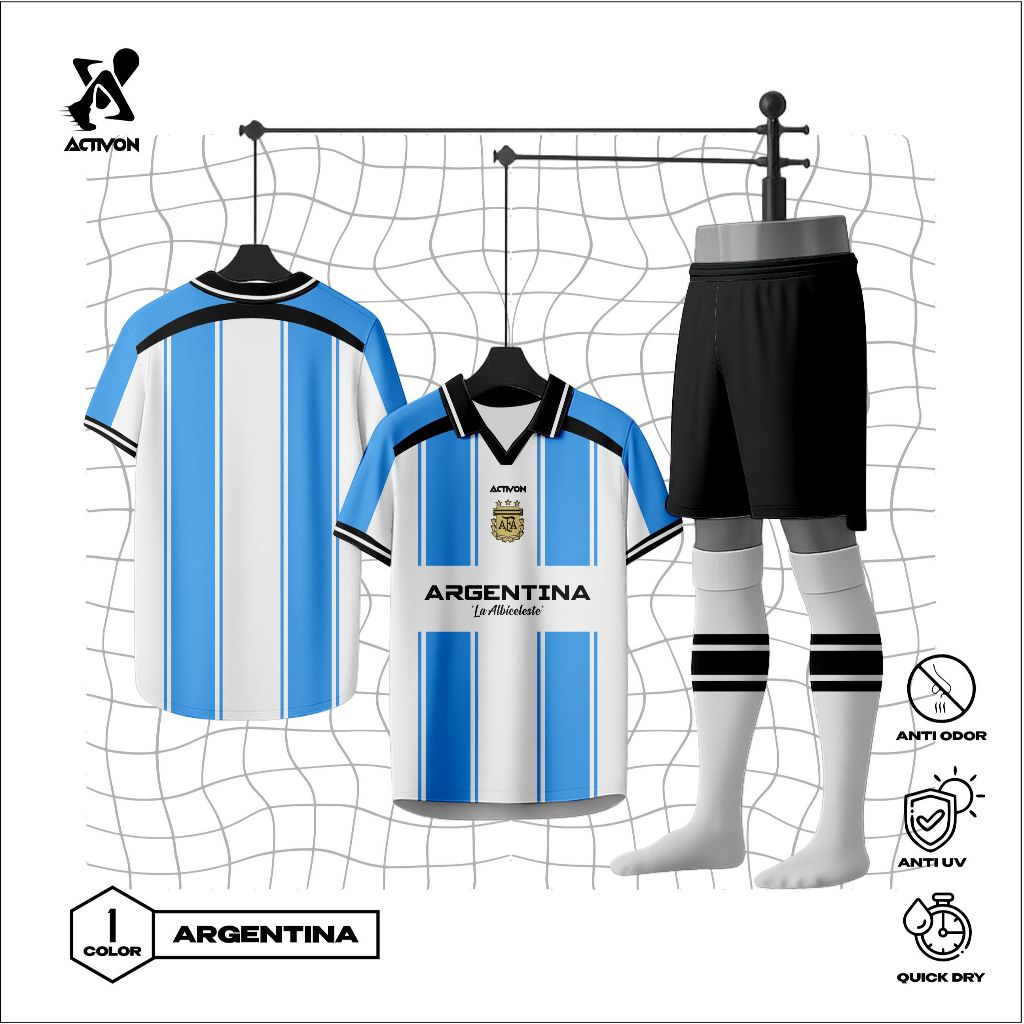 ACTVN_ARGENTINA NEW JERSEY/BAJU BOLA FANATIC FANTASY ARGENTINA TIMNAS  ARGENTINA
