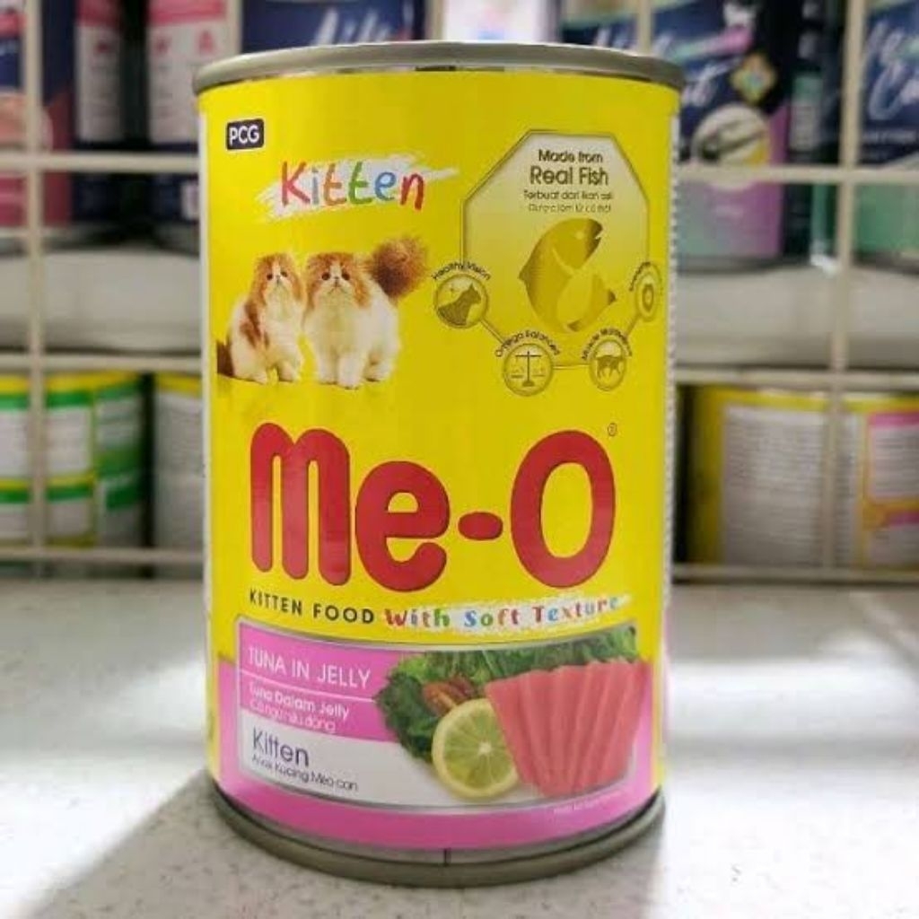 Makanan Kucing Basah Meo Kaleng 400g - Aroma Menarik, Vitamin, Membantu Nafsu Makan
