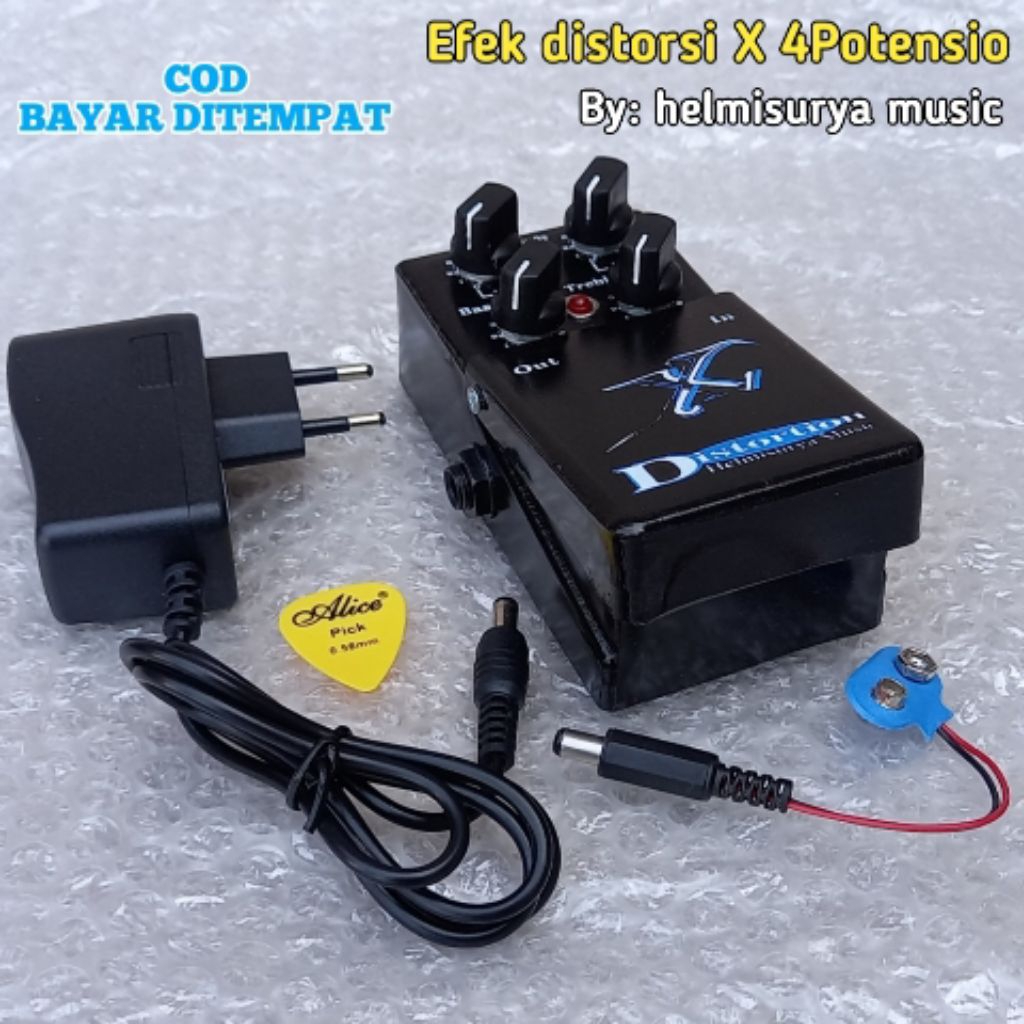 Efek gitar - efek distorsi X dan Adaptor