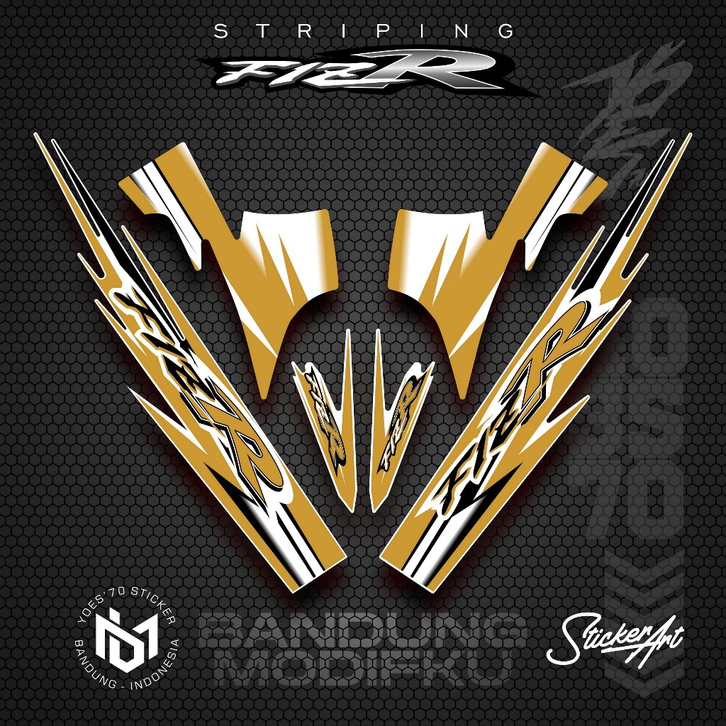 STRIPING VARIASI YAMAHA F1ZR / KRS 44 / STICKER LIST MOTOR F1 ZR / POLET STIKER VARIASI YAMAHA F1ZR