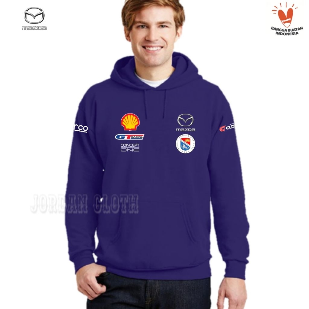 Hoodie Jaket Sweater Team Mazda Sport Racing