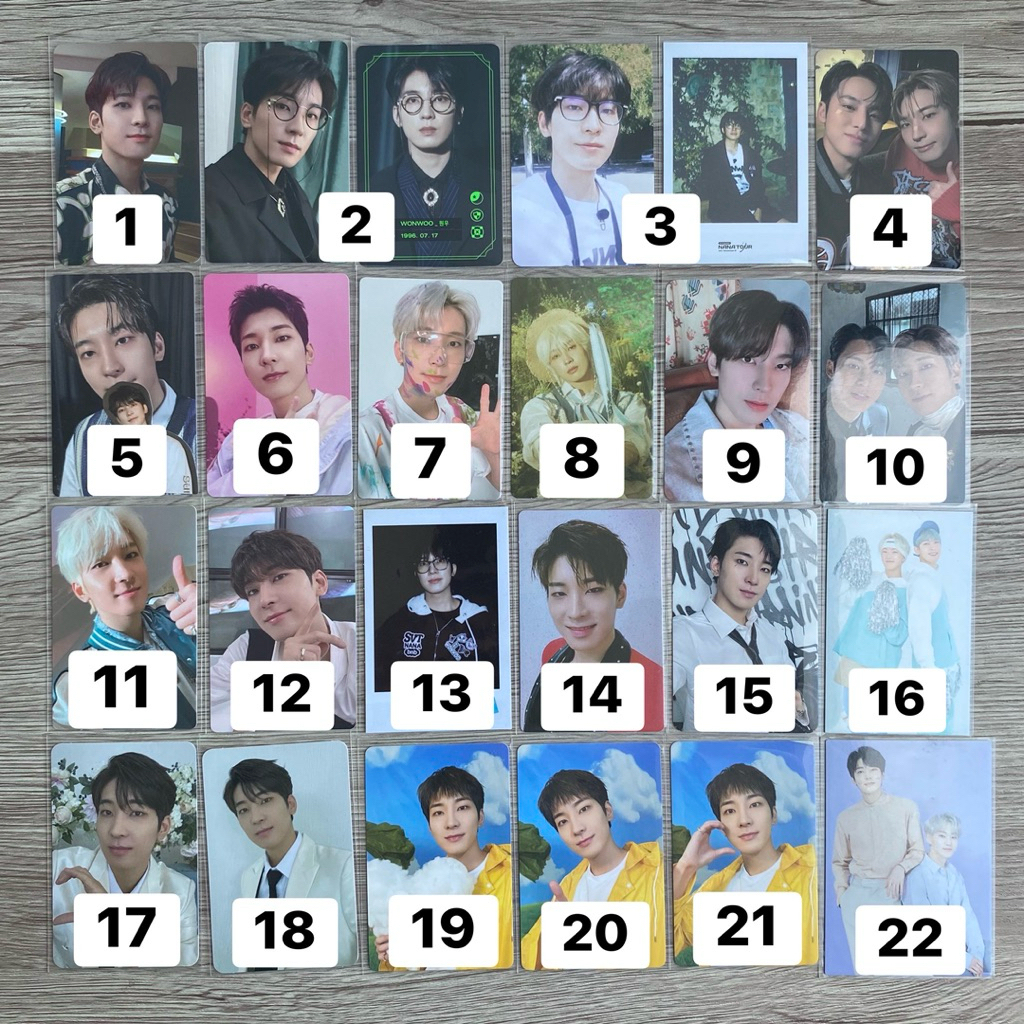 [REPRICE] SEVENTEEN WONWOO PHOTOCARD OFFICIAL svt pc scoups choi seungcheol kkuma cimumu cheol its t