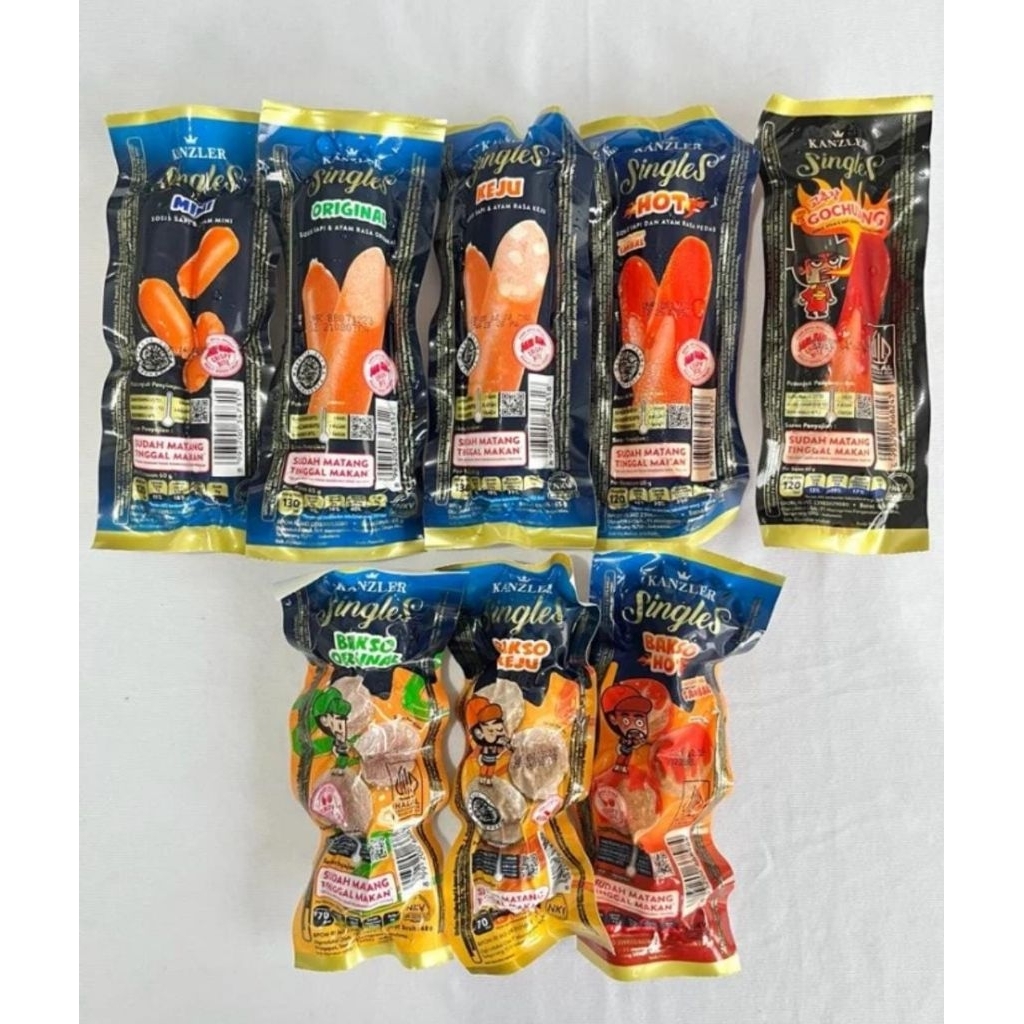SOSIS kanzler single 65gr Gochujang 1box isi 12 pcs