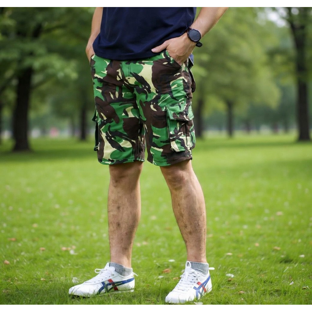 PROMO TERLARIS CELANA PENDEK CARGO LORENG ARMY PRIA CASUAL KEREN