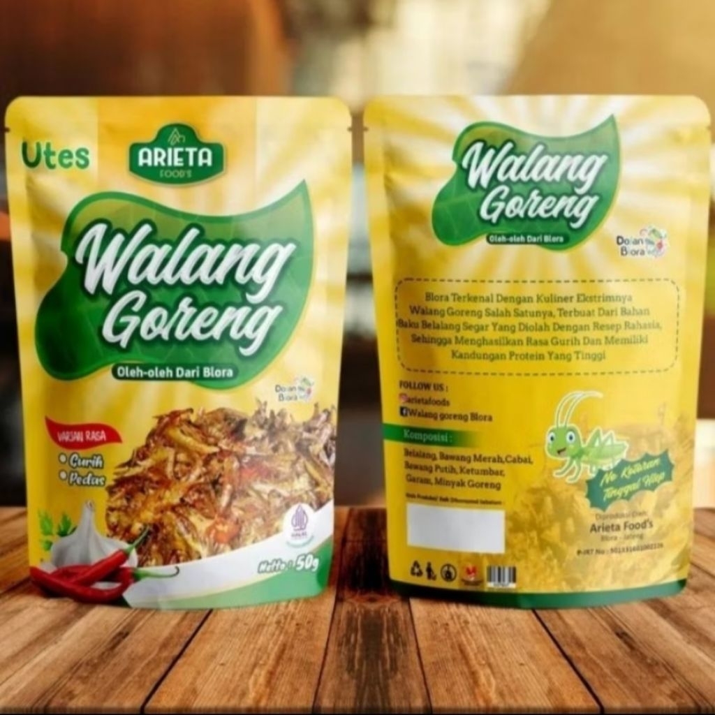 TERMURAH WALANG GORENG/ BELALANG GORENG UTES 100%HALAL Cemilan Oleh-Oleh Khas Blora