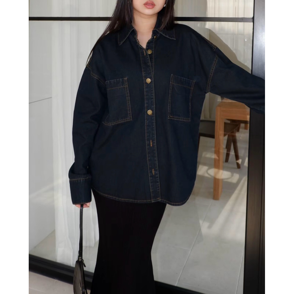 PRELOVED | Carra Oversized Denim Jacket by Gracias Label