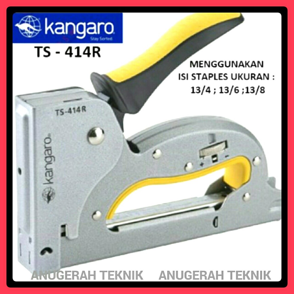 Stapler Tembak Kangaro TS-414R, Gun Tecker Kangaro TS 4001 /  Kekrekan Kangaro TS 4001