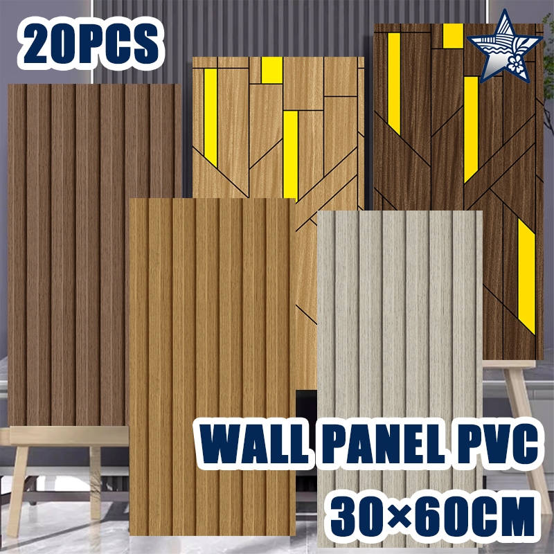 PAKET 20 Lembar Wallpaper Dinding Motif Kayu 30×60CM Vinyl Marble Granit Stiker Dinding Dapur Anti A