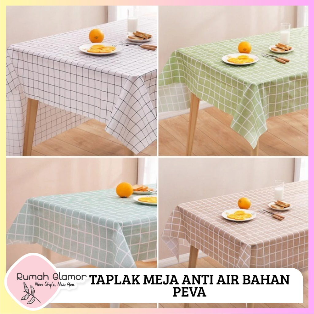 Taplak Meja Waterproof 137x90 Cm & 137X180cm - Taplak Meja Peva Cantik Modern