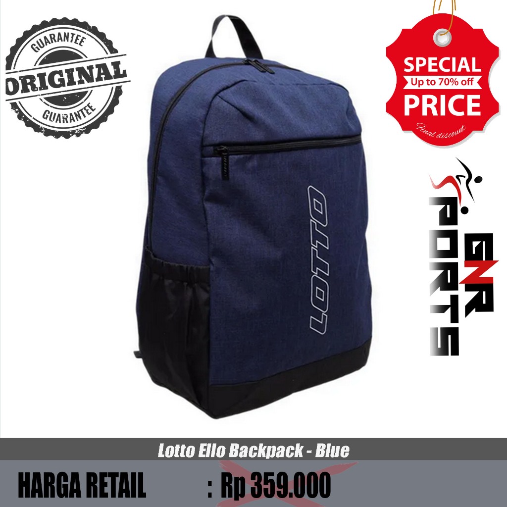 Tas / Ransel Lotto Ello Backpack - Blue Original 100%