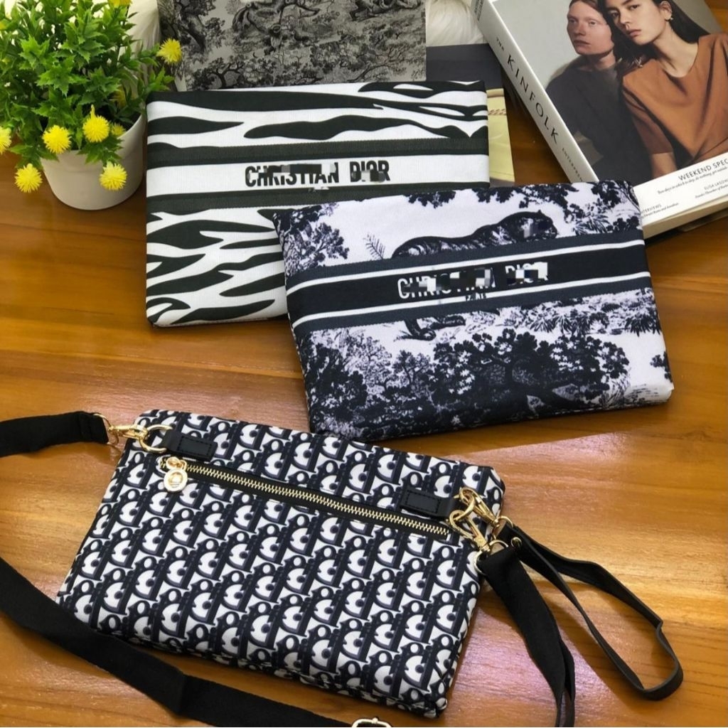 Clutch Bag Keren Wanita Tas Tangan Genggam Fashion Slempang Cewek Cowok Motif Kekinian