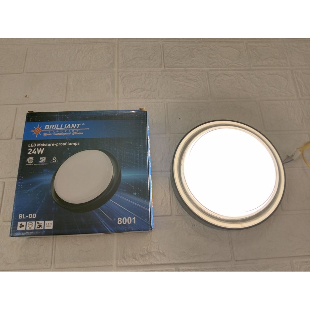 Lampu plafon LED Bulat 24watt 8001 Briliant