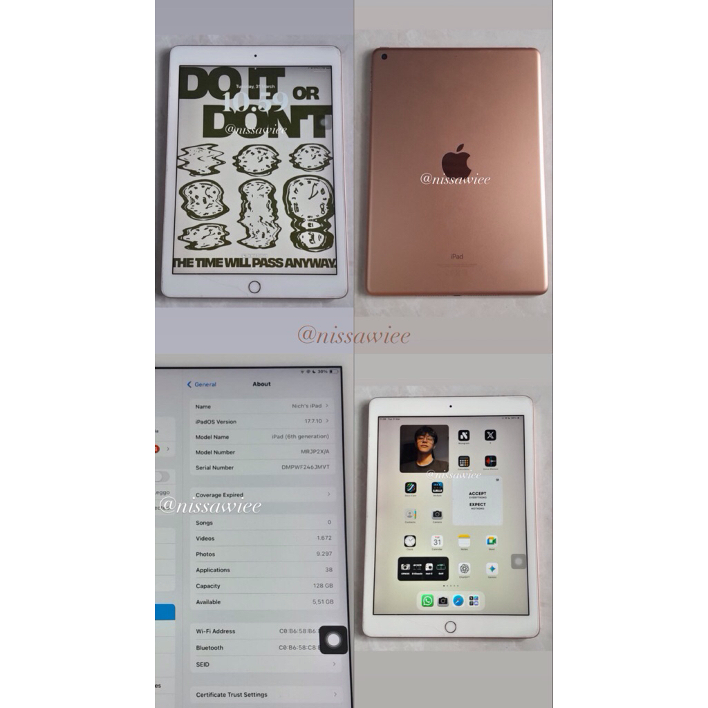 iPad gen 6 128gb second rose gold ex iBox