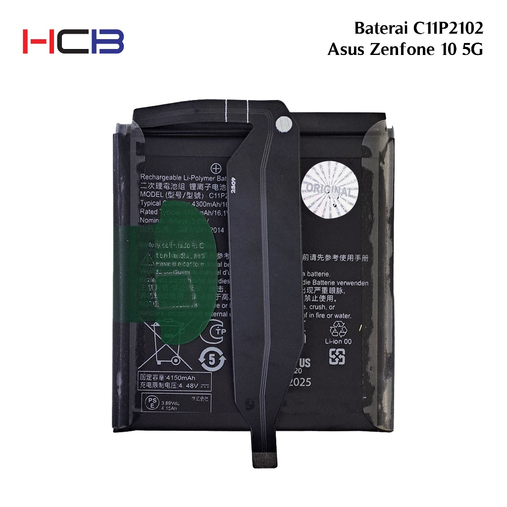 BATERAI ASUS C11P2102 ASUS ZENFONE 10 5G ORIGINAL 100% - HCB