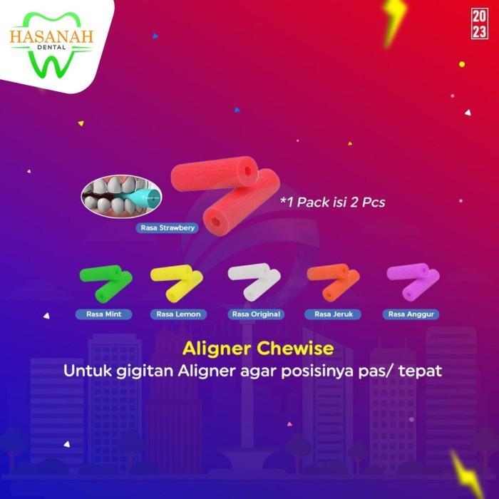 Dental Aligner Chewies AC01 (2Pcs) Gigitan Aligner/Chewies aligner tray seater & Alat Penggigit Gigi