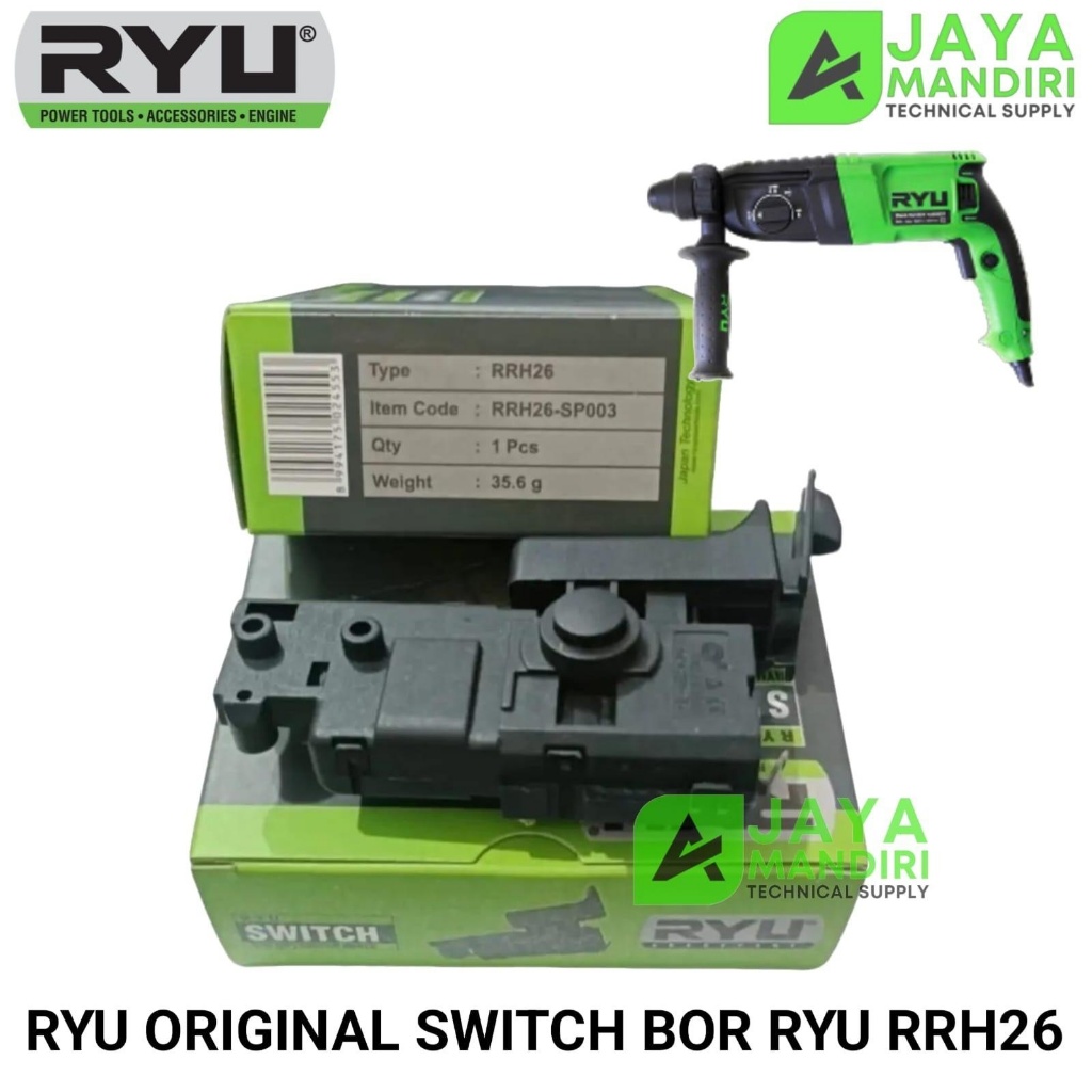 RYU Switch RRH26 Bor Rotary Hammer RYU Switch Mesin Bor RYU Sparepart RYU Switch RRH26 Bor 3 Fungsi