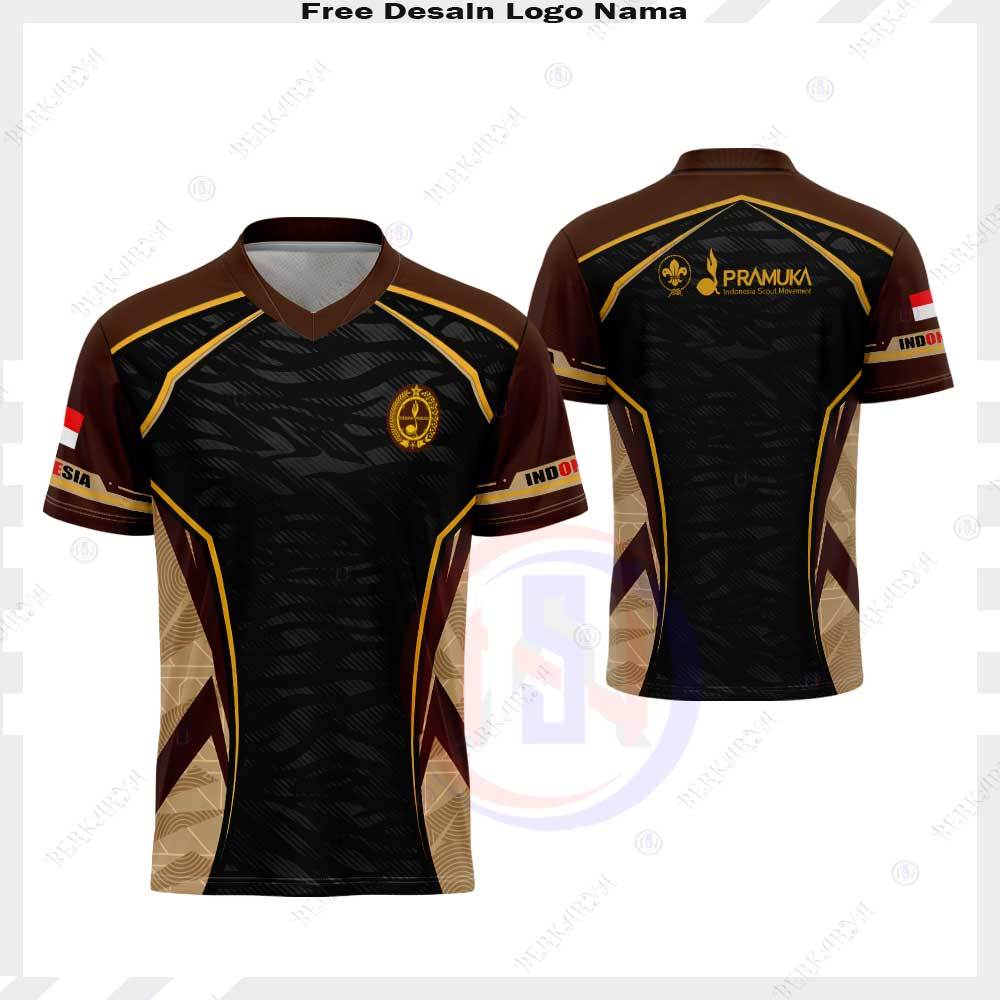 Jersey Pramuka Free Custom - Baju Pramuka - Kaos Seragam Pramuka Fullprint