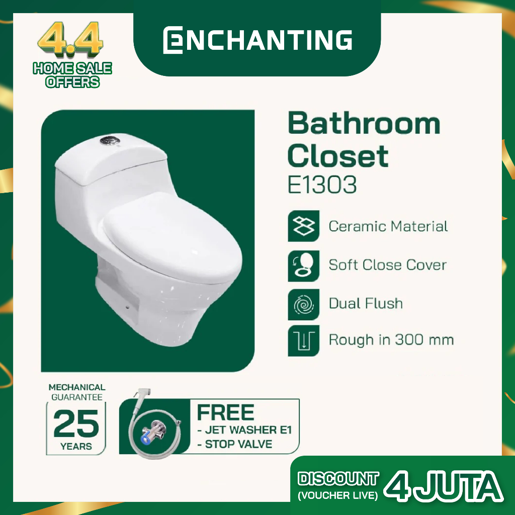Toilet Duduk Europe Enchanting E1303 - Bidet Toilet Seat
