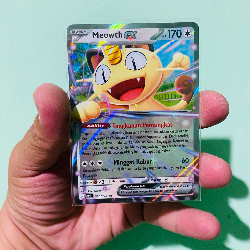 KARTU POKEMON LEDAKAN PENIADA RR MEOWTH