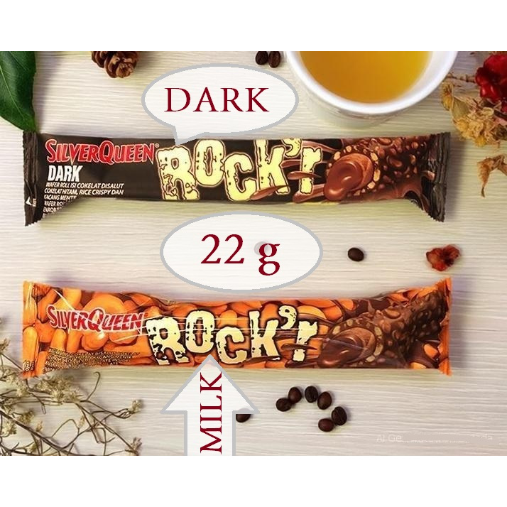 SilverQueen Rocker 22g - Dark / Milk Chocolate - Cokelat Sereal Crunchy
