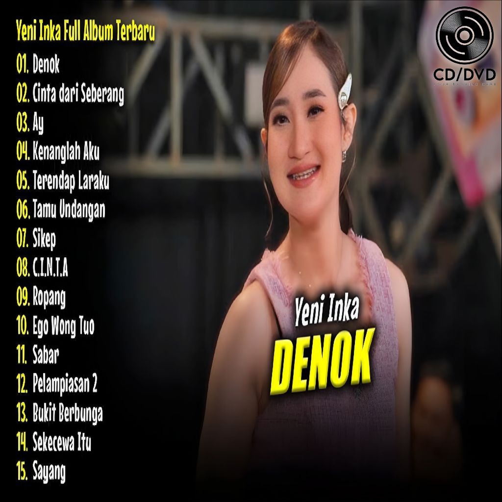 KASET LAGU YENI INKA TERBARU DENOK - KASET DVD MUSIK DANGDUT KOPLO - KASET  MP3 LAGU DANGDUT TERBARU