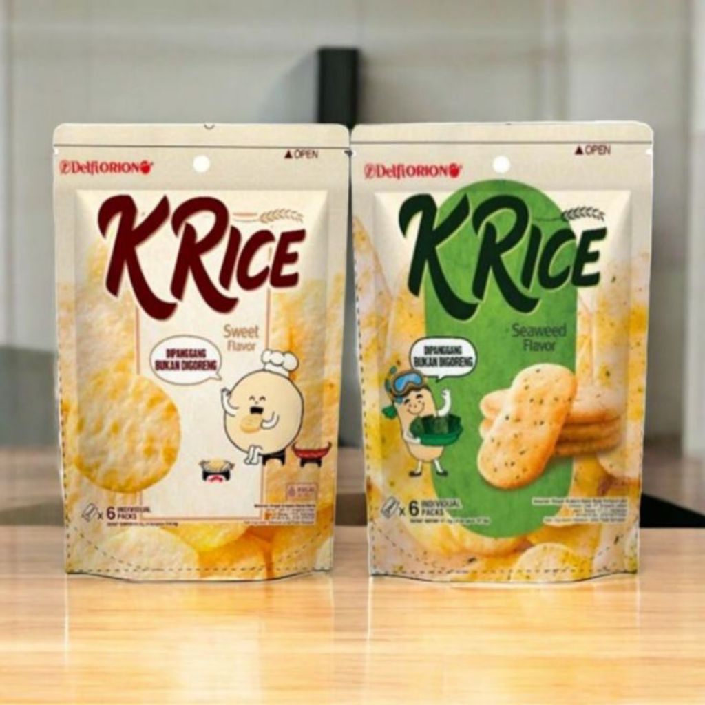 DelfiOrion K-Rice 1 Pack isi 14 pcs - Snack yang terbuat dari Beras Jepang