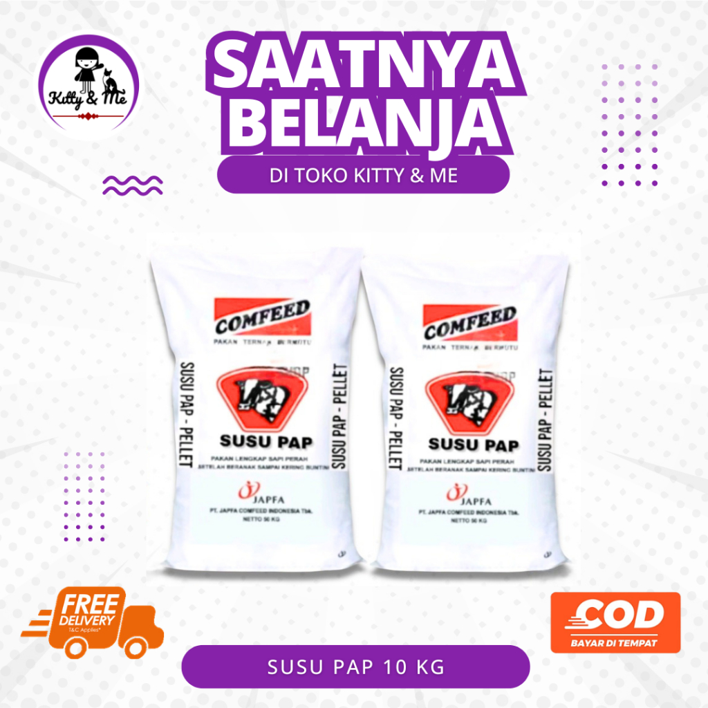 SUSU PAP 10 KG  - Susu Pap Kemasan 10kg Untuk Ternak Pedet Usia Di Bawah 6 Bulan
