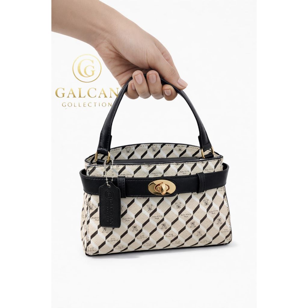 Aubrielle Bear Series- Buckle Top Handle Bag Shoulder Bag Aubrielle Tas Slempang Wanita PU Casey Vin