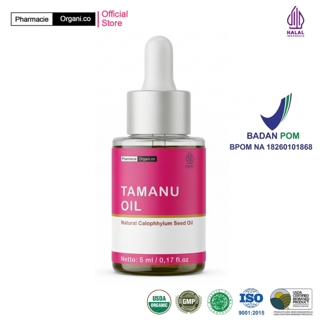 TAMANU MAGIC OIL BPOM MENGHILANGKAN JERAWAT BRUNTUSAN DAN BEKAS JERAWAT BY PHARMACIE ORGANICO