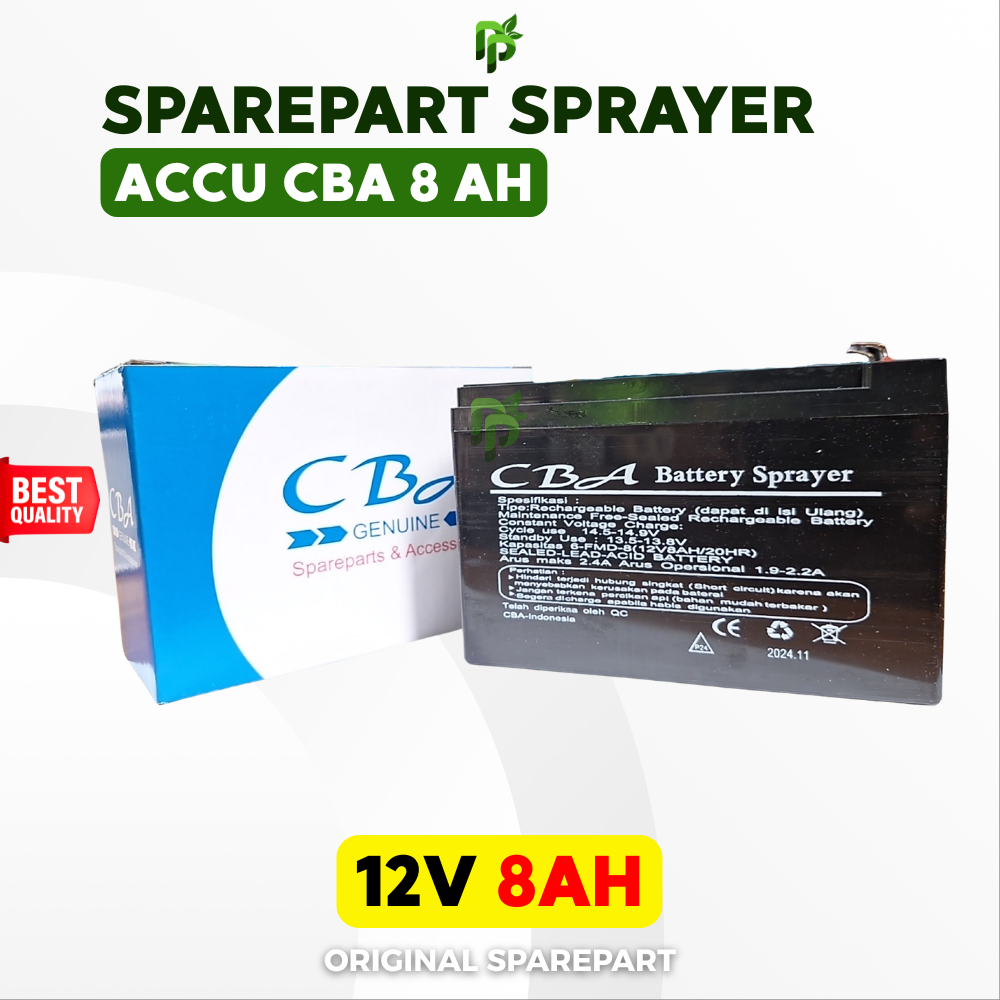 Aki Sprayer Elektrik CBA 8Ah 12V | Accu Battery Sprayer Elektrik