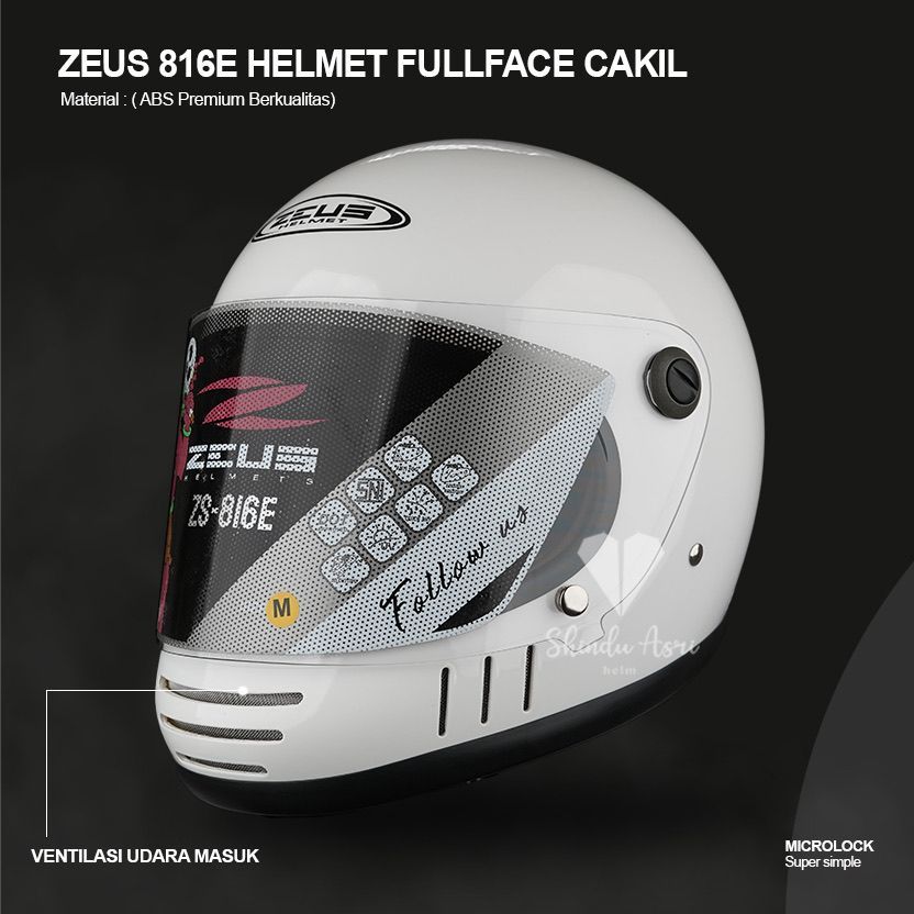 HELM ZEUS 816E Fullface Retro