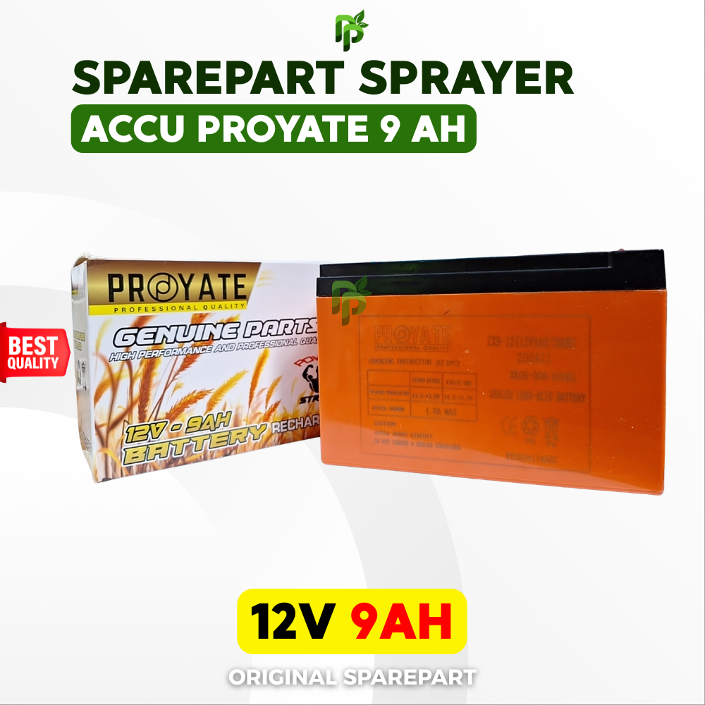 Aki Sprayer Elektrik PROYATE 8Ah 9Ah 12V | Accu Battery Sprayer Elektrik