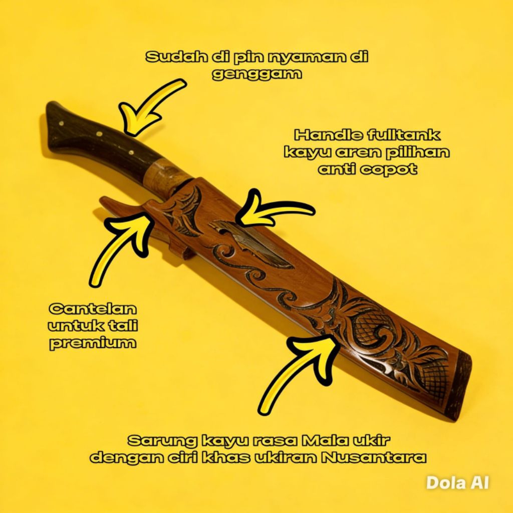 PATIMURA UKIR, GOLOK SERBAGUNA, Golok karakter, golok baja per berkualitas.