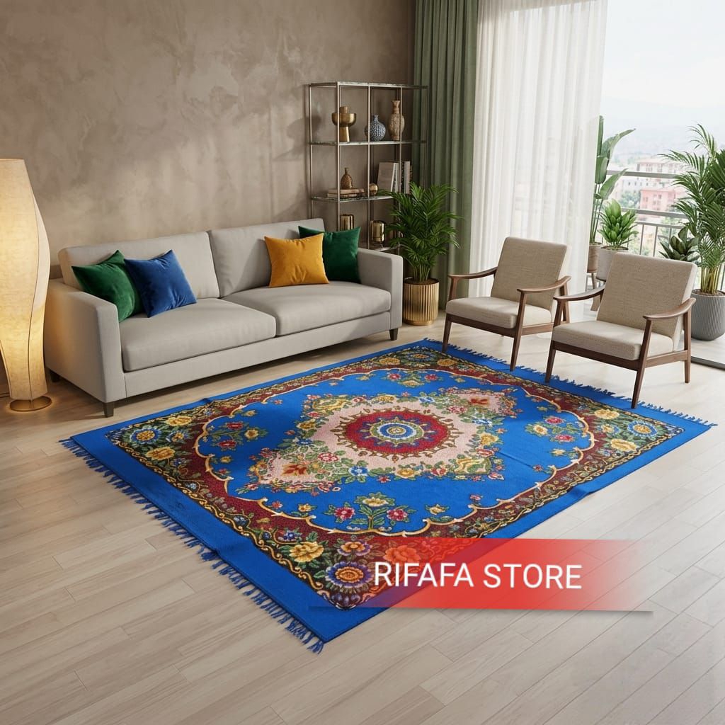 Ambal lantai karpet permadani jumbo tebal empuk modern