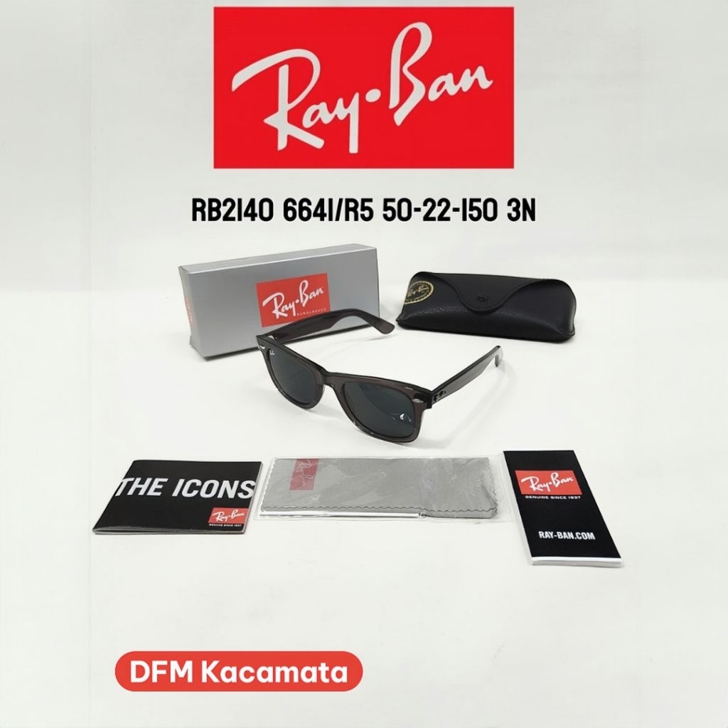 Kacamata Ray-Ban Original WAYFARER RB2140 6641/R5 Sunglasses Unisex