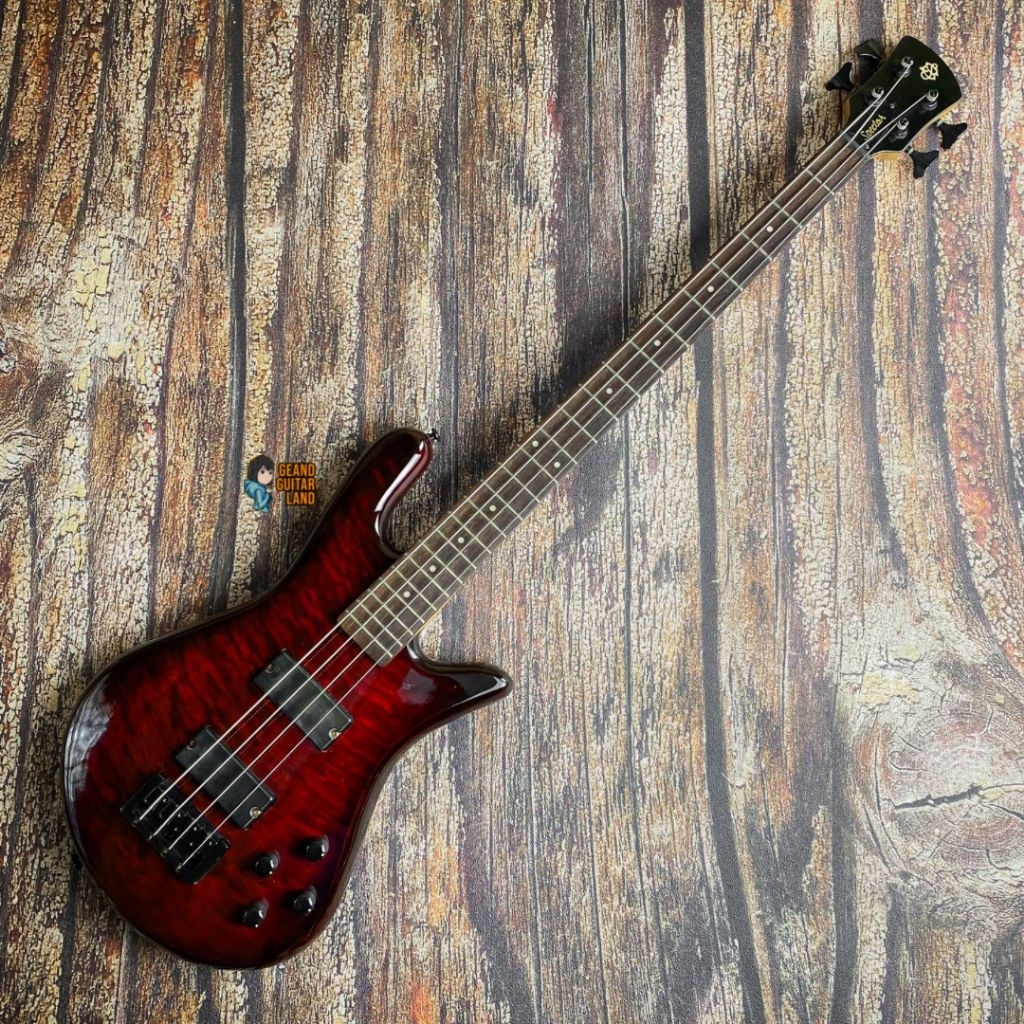 Spector Legend 4 Classic Bubinga Bass in Black Cherry