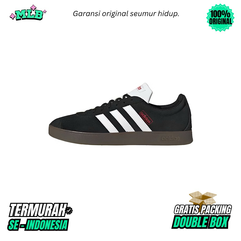 Sepatu VL Court 2.0 Black White
