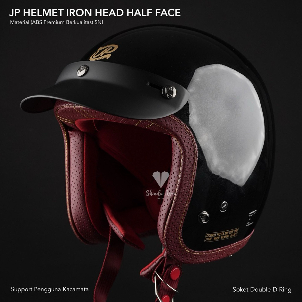 JP Helmet Original IRON GLIDE HALFFACE