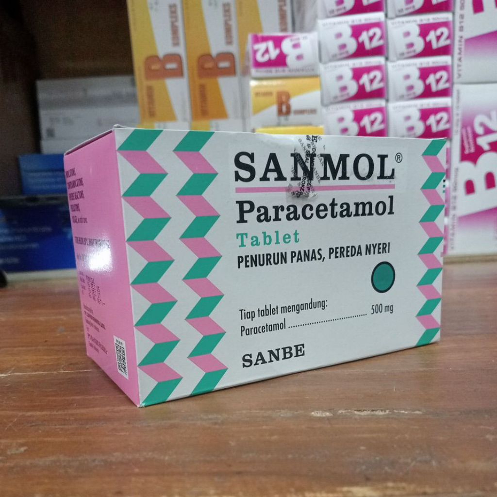 Sanmol tablet 1 box 25 strip original