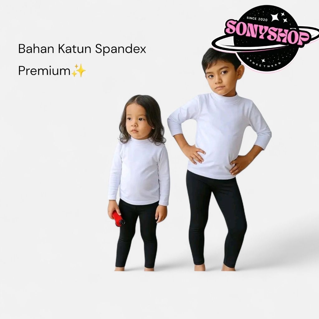 Miniset Anak Viral Setelan Kaos + Celana Adem Nyaman Baju Anak Adem Best Seller Shopee