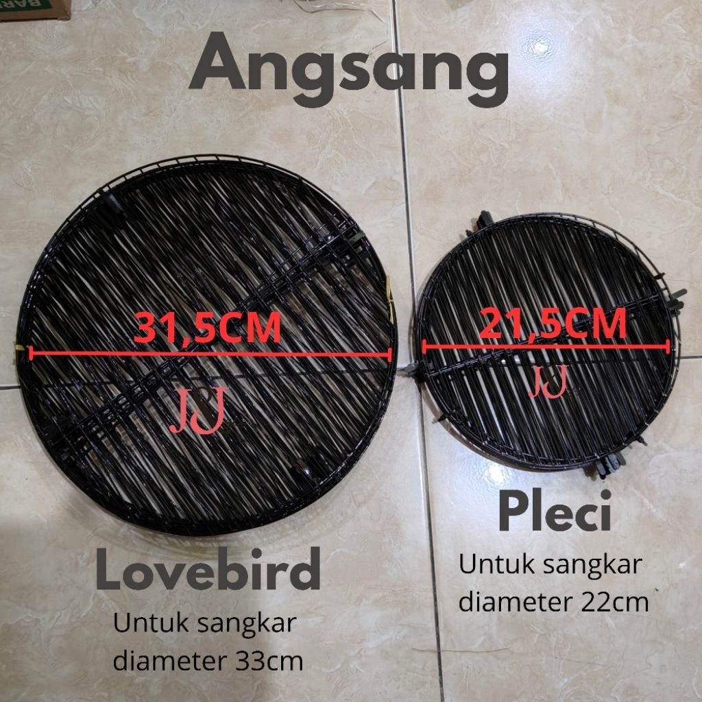 Alas Sangkar Burung / Angsang Lovebird dengan Bahan Besi Tebal Kokoh