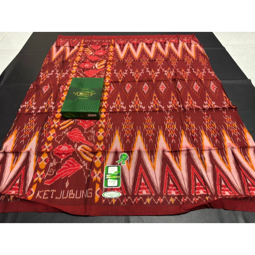 Sarung KETJUBUNG Green Goyor Bahan Fiber 02