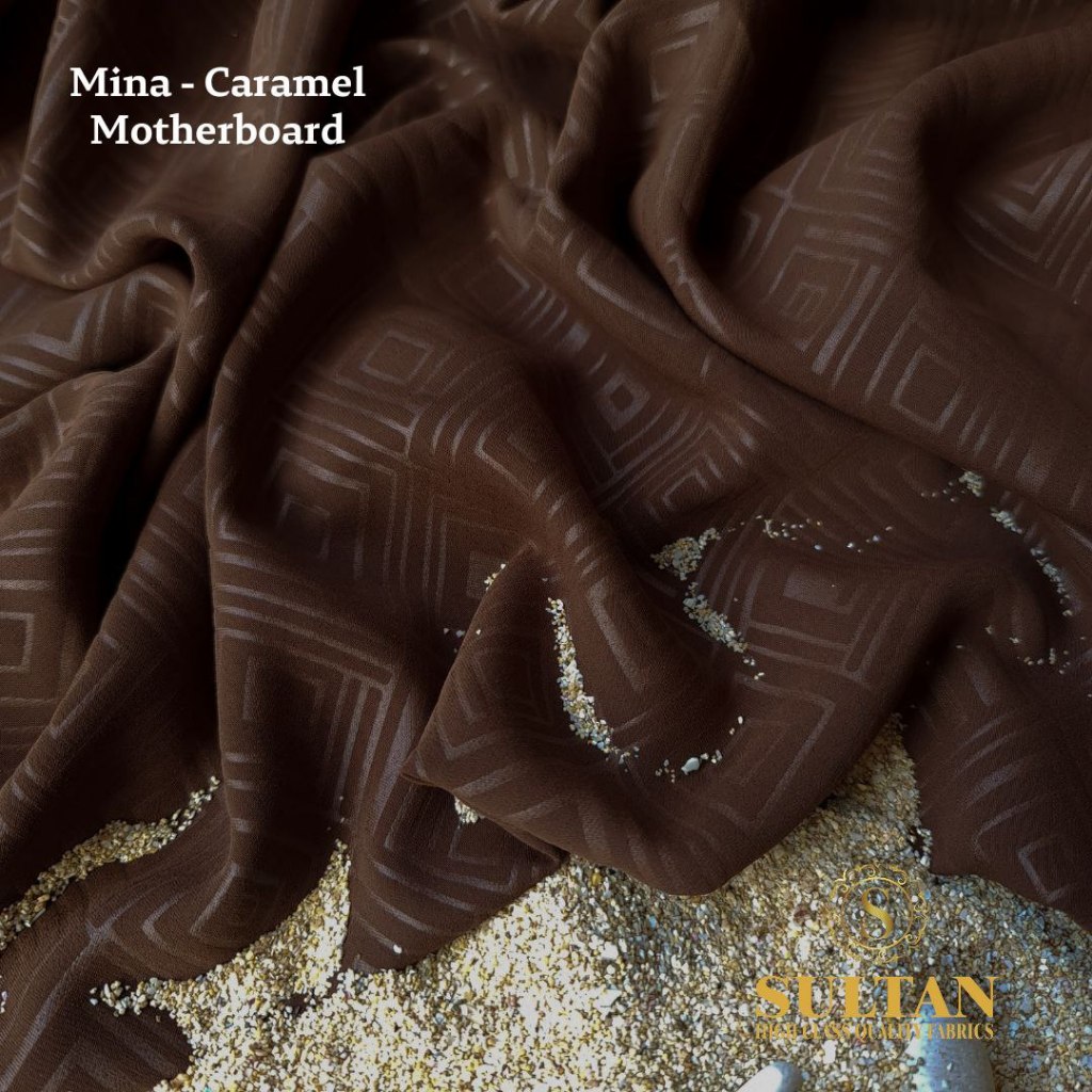 KAIN MINA ANTI UV SULTAN  EMBOSS MOTHERBOARD 50 CM