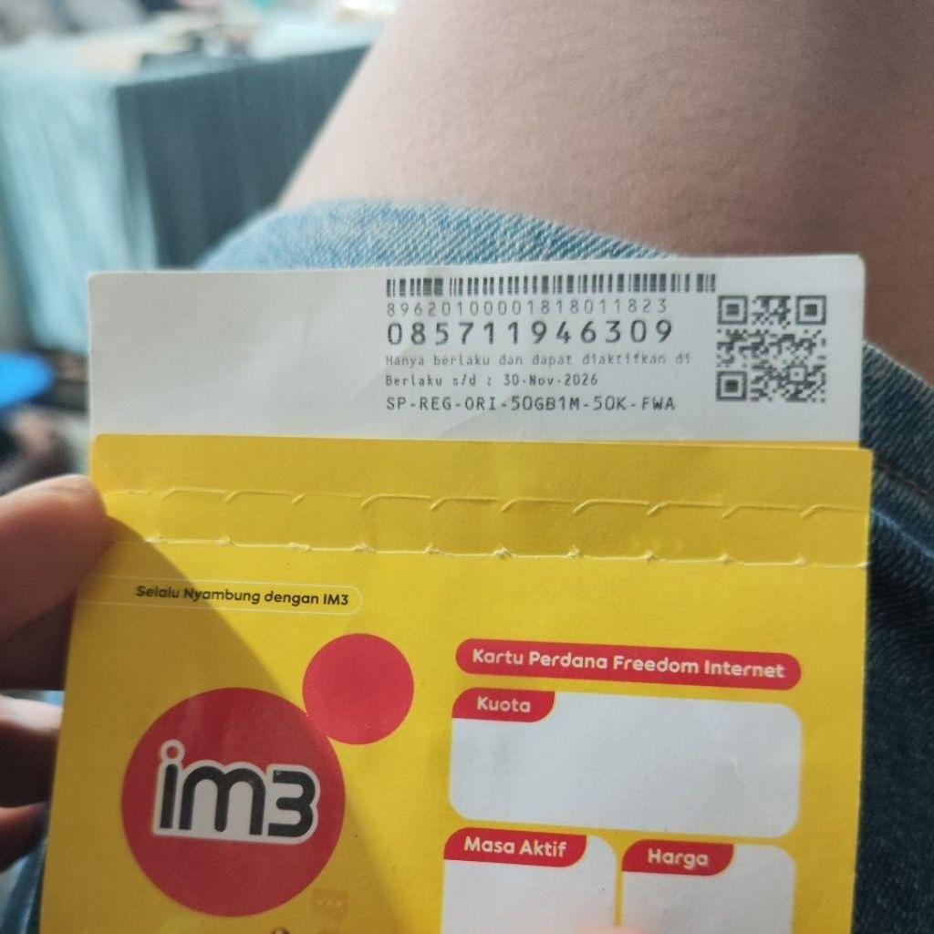 kartu HIFI-Air sudah Registrasi+ kuota 75GB