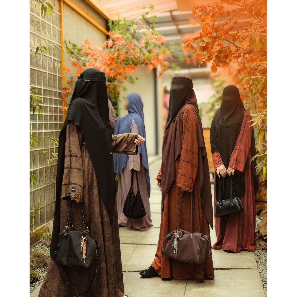 [READY] SORA Abaya NRF Original Natural Fabric Vintage Terlembut Bahan dingin PolyWood Viscose Modal