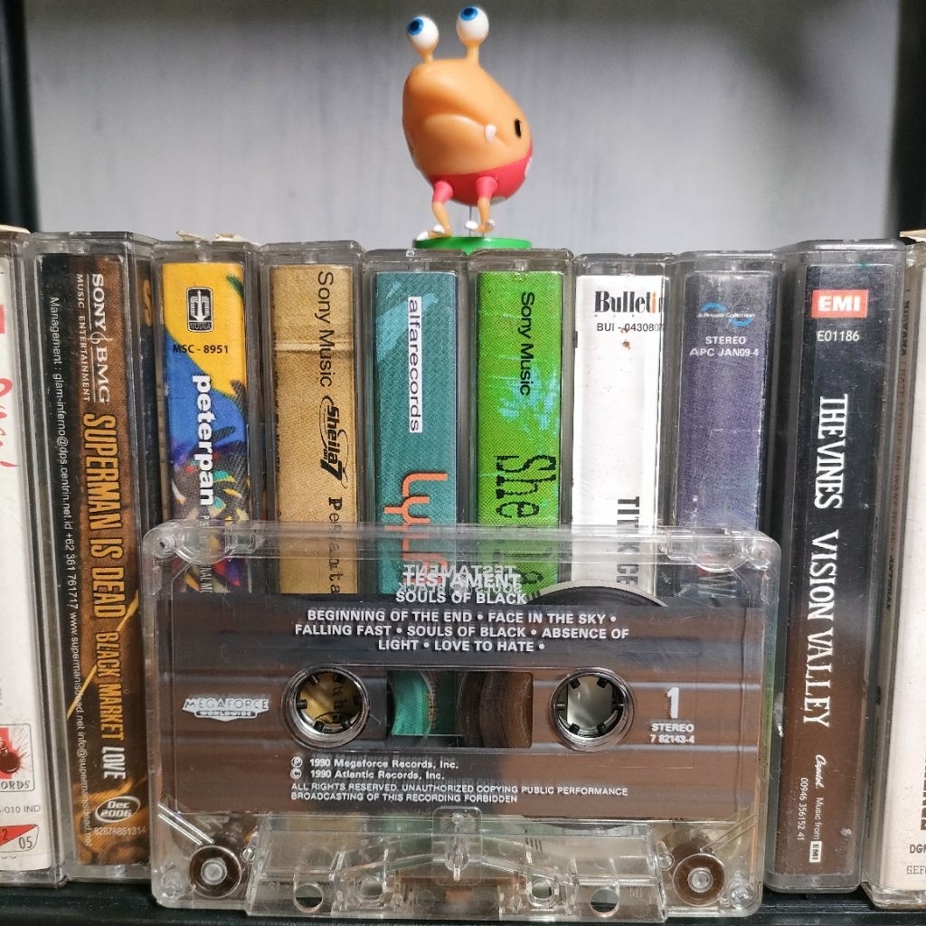 Kaset Pita Testament Souls Of Black Thrash Metal hanya kaset