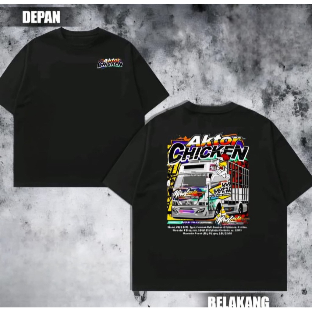 Kaos Aktor Chicken Kaos Distro Unisex